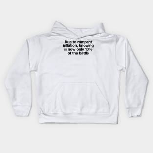 Knowing is no longer half the battle - Black print Kids Hoodie